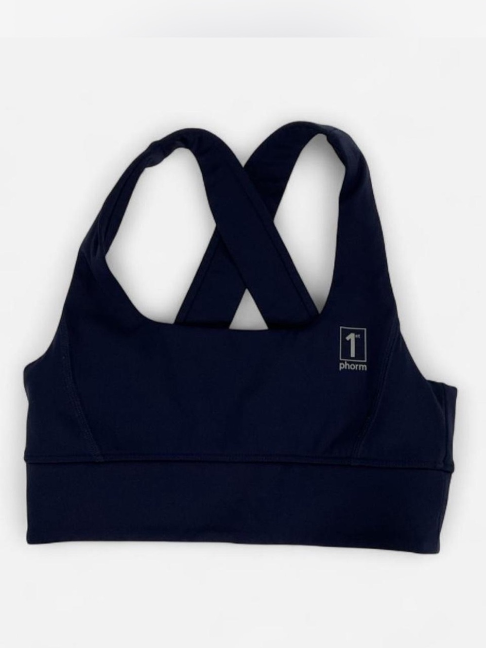 1st Phorm Women’s XS Navy Blue Cross Back Sports Bra Athletic Workout